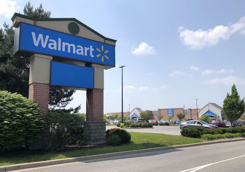 The community gathers June 13 to help celebrate the new-look Walmart store in Macedon, New York.