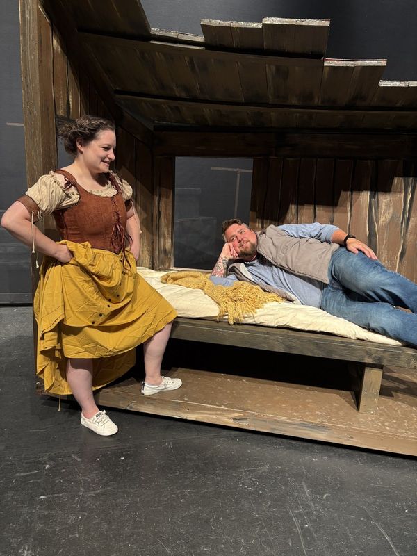 Alexa Rybinski and Charis Yost rehearse a scene from the Hilliard Arts Council production of the musical "Brigadoon." Performances are July 11 and 12 at 7:30 p.m. and July 13 at 3 p.m. at Hilliard Darby High School.