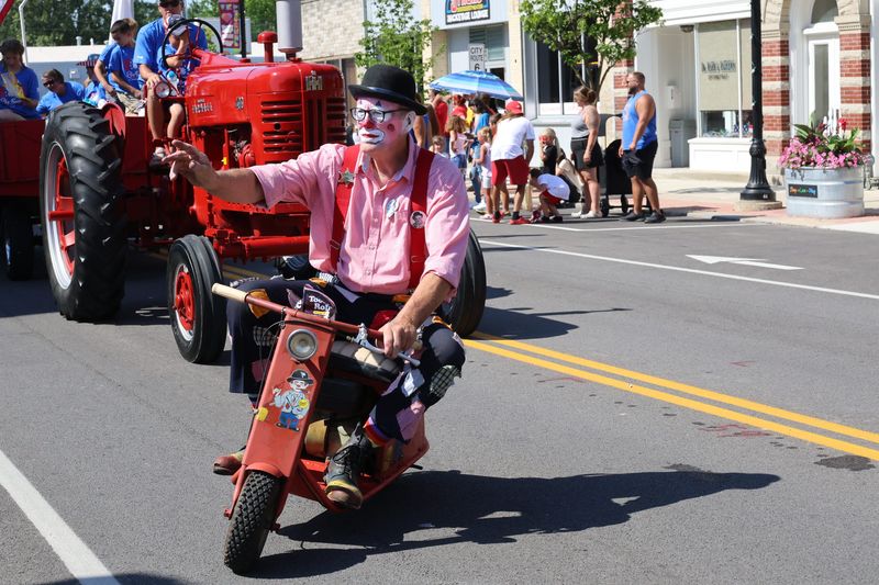 Smokey the Clown showed up for the 2025 Independence Day parade in Fremont.