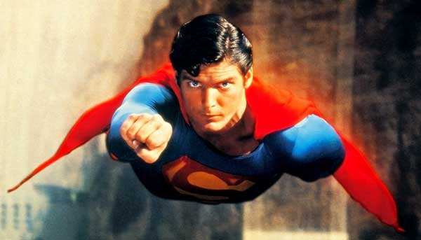Christopher Reeve as Superman in "Superman: The Movie."