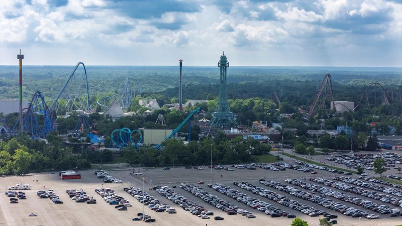 King’s Island amusement park in Mason, Ohio, on Thursday, July 10, 2025.