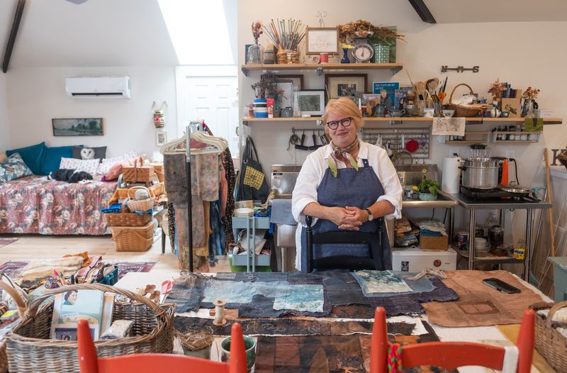 Janette Knowles in her studio