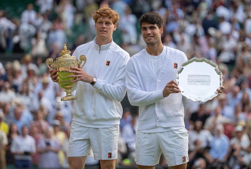 Jannik Sinner and Carlos Alcaraz added another chapter to their growing rivalry at Wimbledon. They will play in the Cincinnati Open finals Aug. 18.