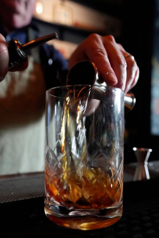 New Hampshire House Bill 81, which goes into effect in August, allows patrons to bring alcoholic beverages into a restroom at a bar or restaurant.