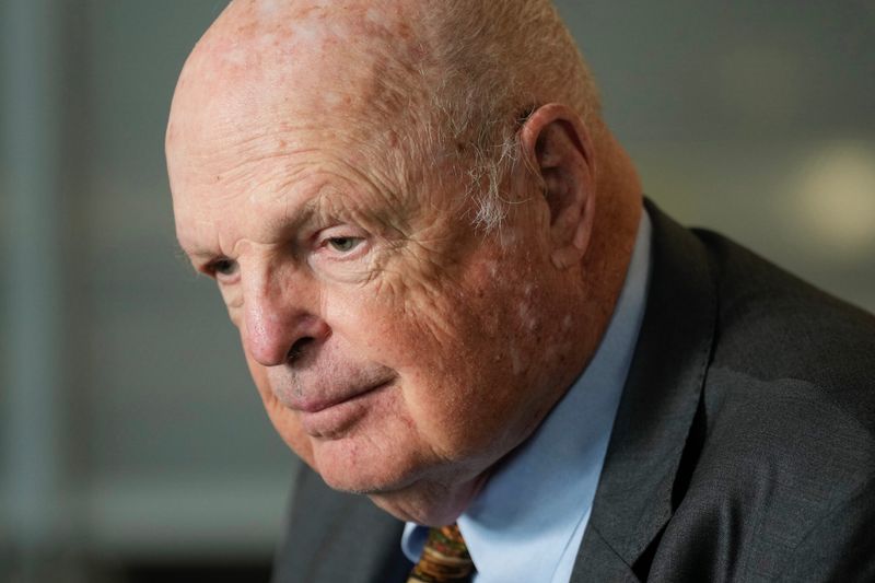 Cincinnati Bengals owner Mike Brown pictured July 21, 2025, at the team's annual media luncheon at Paycor Stadium.