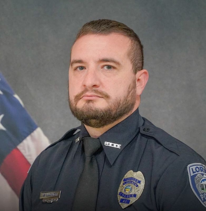 Lorain police officer Phillip Wagner was shot and killed in an ambush July 23. His funeral is taking place in Cleveland on July 30.