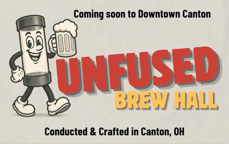 New name, Unfused Brew Hall, for the soon-to-open brewery and brew hall in downtown Canton.