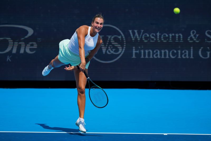 Aryna Sabalenka, the reigning Cincinnati Open champion, was eliminated by No. 9 seed Elena Rybakina in the quarterfinals Aug. 15, 2025.