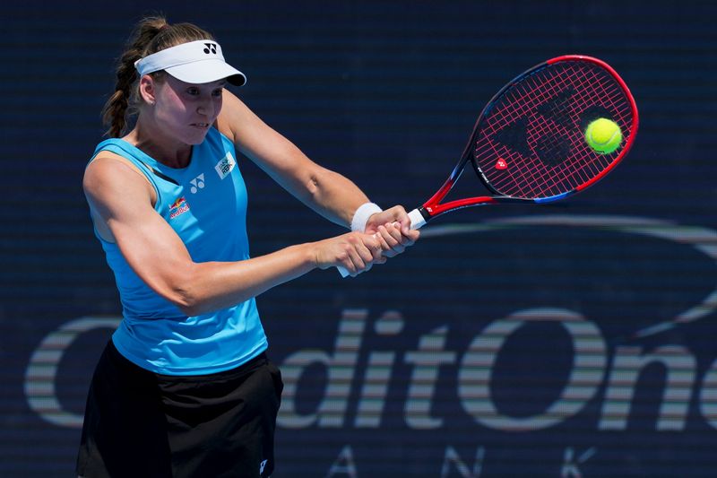 Elena Rybakina is through to the Cincinnati Open semifinals for the first time in her career after knocking out WTA No. 1 and defending champion Aryna Sabalenka on Friday, Aug. 15, 2025.