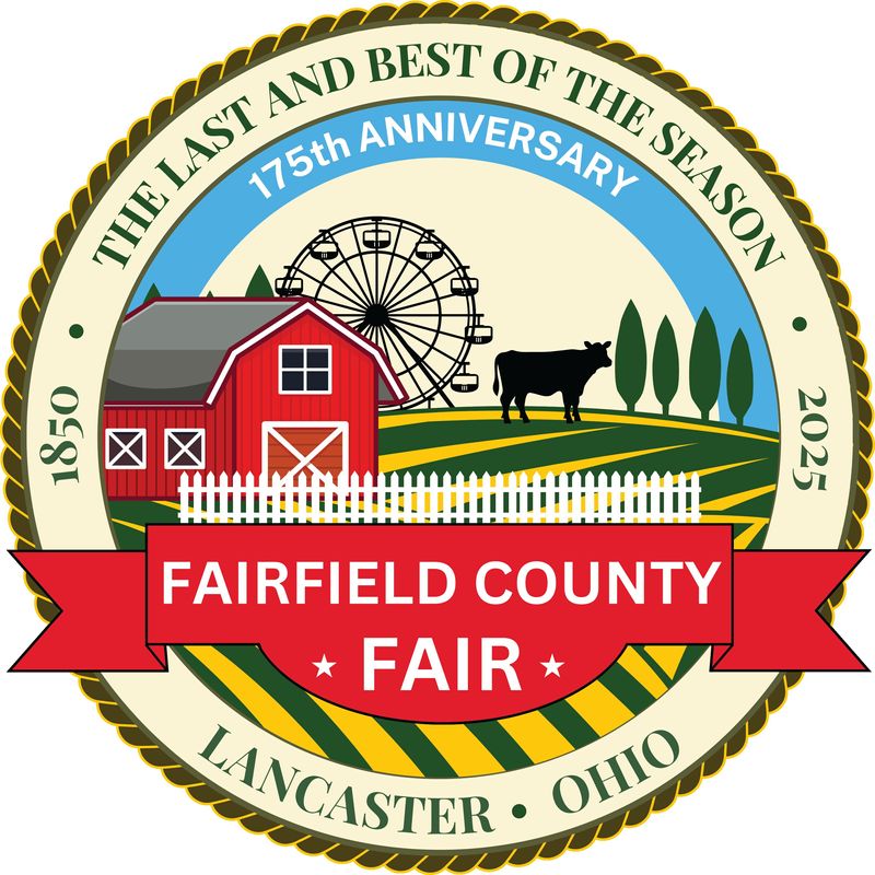 The logo for the 175th Fairfield County Fair as designed by Bennett Nicewanger.