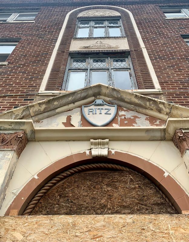 The former Ritz Hotel Apartments at 705 Sixth St. NW in Canton has been vacant for decades. Property owner, PRE 15632 Euclid LLC, now wants to give the property to the city of Canton at no cost.