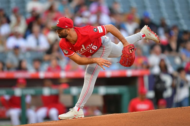 Nick Martinez pitched six efficient innings against the Angels on Wednesday night.