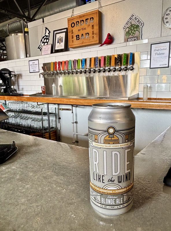 The Cuyahoga Valley Scenic Railroad and HiHO Brewing Co. have partnered for the Ride Like The Wind craft beer.