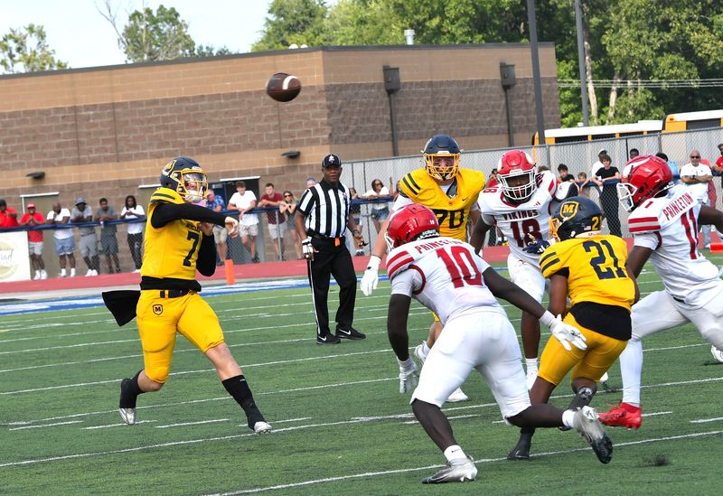 Moeller and Princeton, here  during last season's matchup, will begin 2026 with a game at Paycor Stadium.