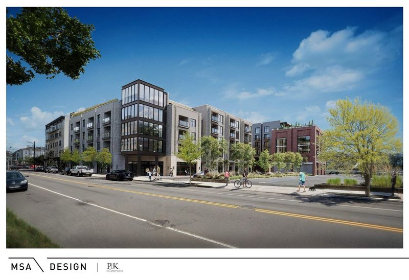 Artist's rendering by MSA Design of a proposed development in Cincinnati's Hyde Park Square business district