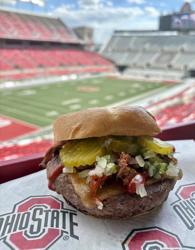 Fans at the Shoe this season will be able to buy burgers inspired by each game's opponent. The Longhorn burger includes smoked brisket, colby jack cheese and caramelized jalapeños.