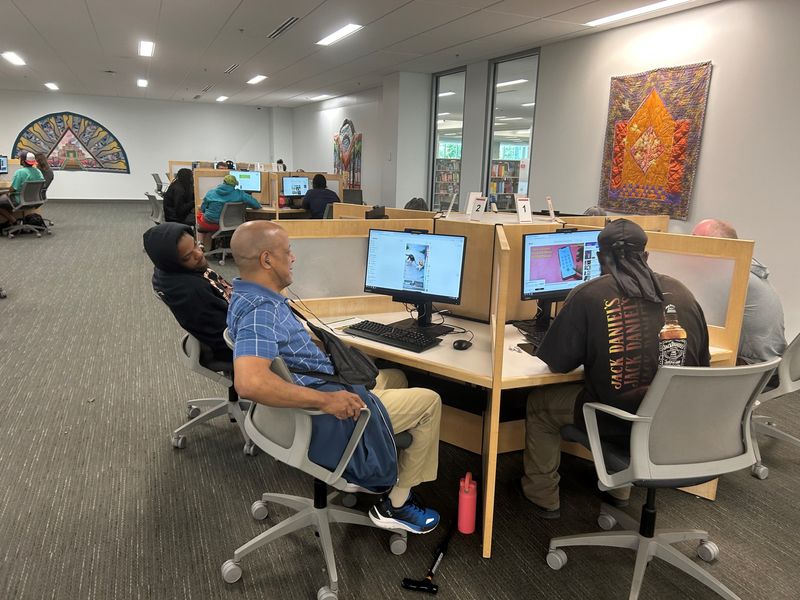 The Columbus Metropolitan Library's public computer area, shown here Aug. 27 on the Main Library's second floor, is popular all day. A new enforcement policy will allow staff to restrict people from viewing inappropriate material.