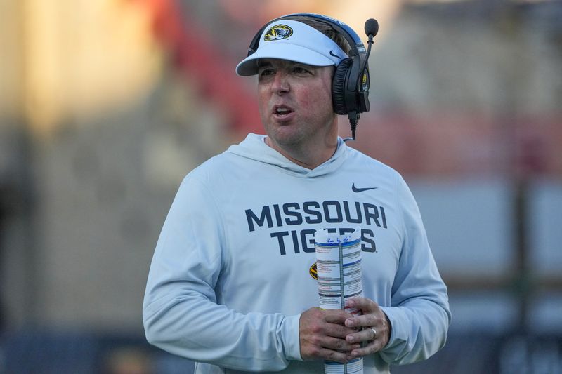 Missouri Tigers head coach Eli Drinkwitz.