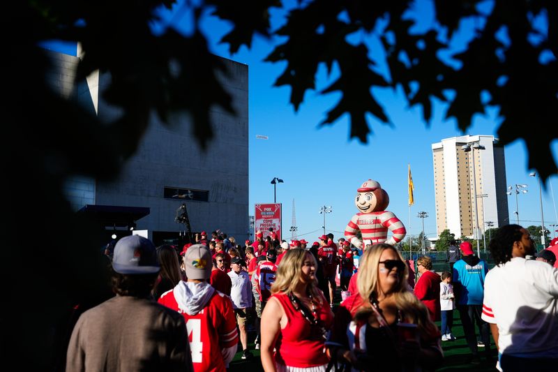 Fans attended Big Noon Kickoff before the game between the Ohio State Buckeyes and the Texas Longhorns at Ohio Stadium on Saturday, Aug. 30, 2025 in Columbus, Ohio.