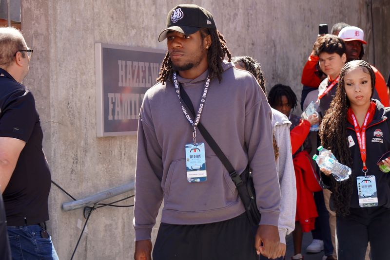 David Gabriel Georges, Baylor School running back, attends the Ohio State-Texas game at Ohio Stadium on Aug. 30.