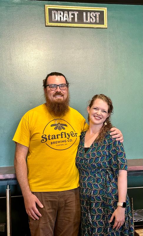 Starflyer Brewing Co. cofounders Andrew Archer and wife Bailey Archer are hoping to open their new brewery in late October in downtown Canton. The other founder not pictured is Ethan Comfort, Bailey's brother.