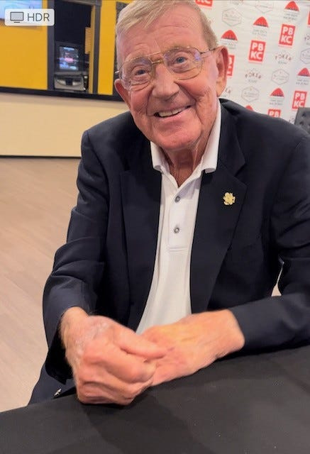 Hall of Fame football coach Lou Holtz does not like NIL or the transfer portal.