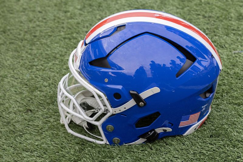 Lake High School football helmet, Friday, Sept. 5, 2025.