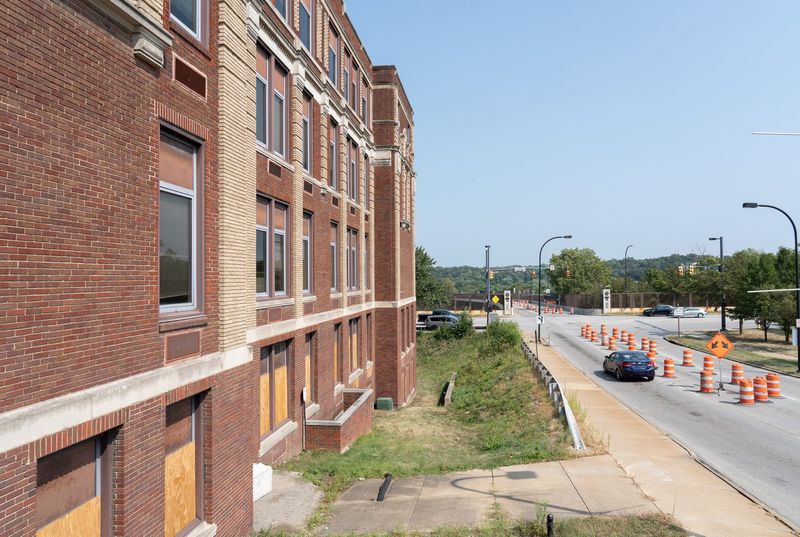 The city of Akron is expected to ask for another round of proposals for the former Akron Public Schools administration building, shown in September.