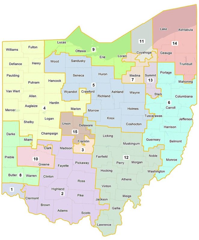 Ohio Democrats proposed a new congressional map.