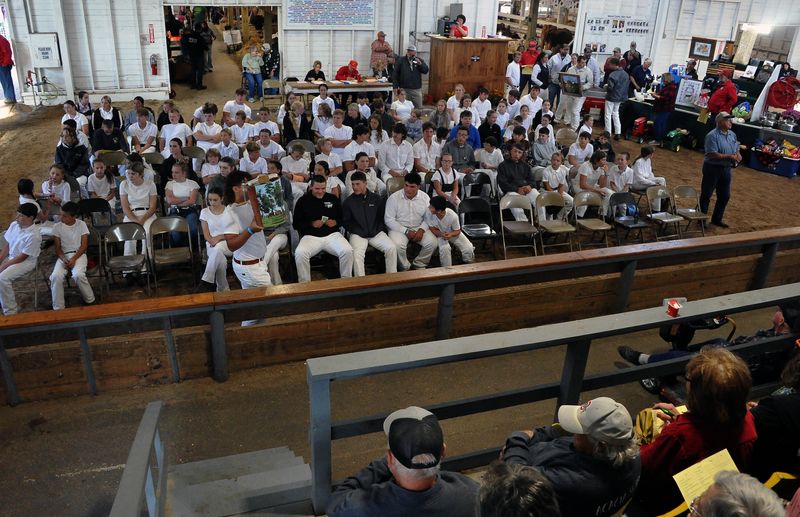 Approximately 100 4-H dairy exhibitors were at the annual dairy auction. Twenty-eight items were donated and over $50,000 was raised to be divided among the dairy exhibitors on Sept. 10, 2025, at the Wayne County Fair.