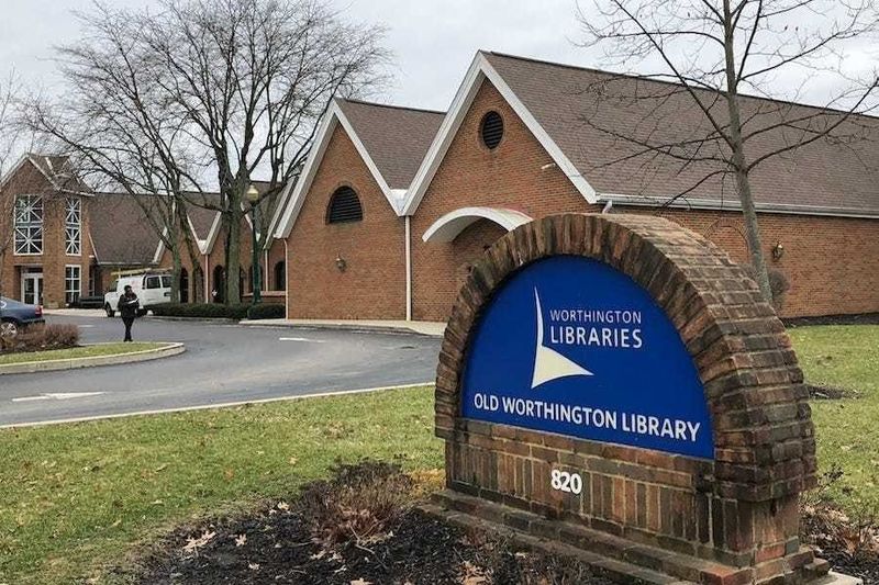 Old Worthington Library is one of five in central Ohio, whose employees have organized a union.