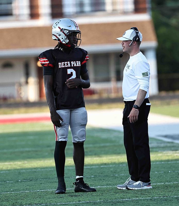 Deer Park head coach Tucker Berger will have quarterback Tink Sellers (2) back in 2026. Sellers threw 15 touchdowns and ran for seven more last season.