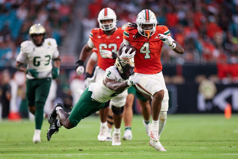 In his first year as Miami's primary back, Mark Fletcher Jr. has rushed for 857 yards and 10 touchdowns.
