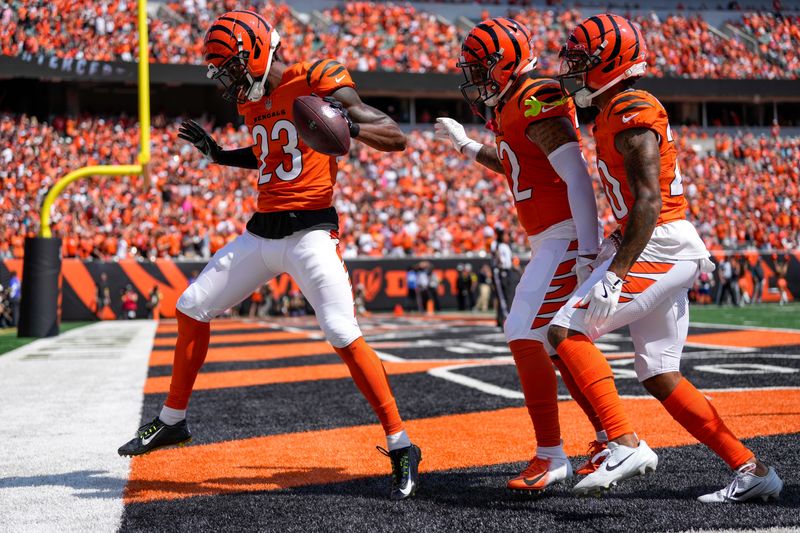 When Cincinnati Bengals cornerback Dax Hill (23) returned to the field during training camp ahead of the 2025 season, he was bouncing from slot corner to outside corner.
