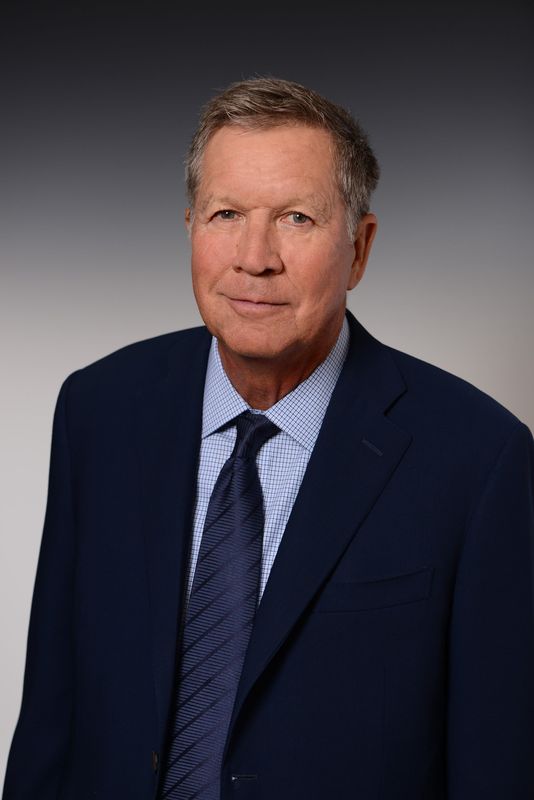 John R. Kasich served as the governor of Ohio from 2011 to 2019 and was a member of the House of Representatives from 1983 to 2001.