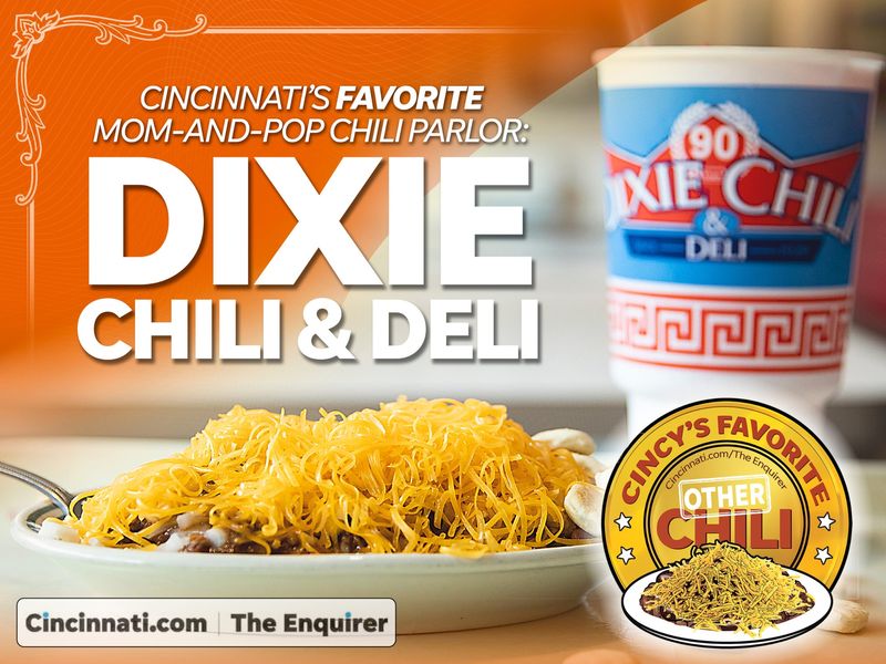 Dixie Chili & Deli has been crowned Cincinnati's Favorite Mom-and-Pop Chili Parlor.