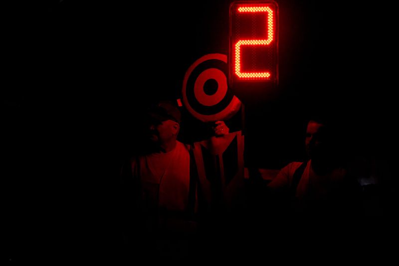 It was second down and 10 with 9:18 to play in the fourth quarter when the lights went out during a football game between Hudson and Stow on Sept. 19, 2025, in Stow.