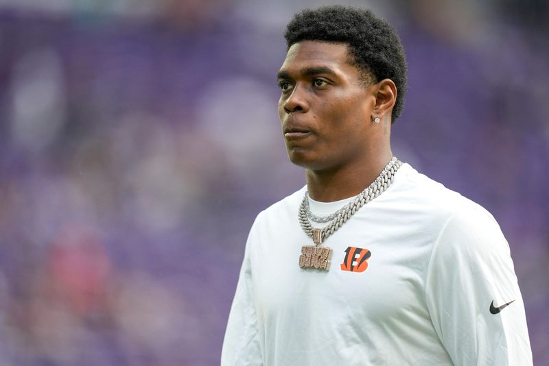 Defensive back Cam Taylor-Britt injured his hamstring in practice on Sept. 17, but was back for the Bengals' final practice in preparation for the Sept. 29 Monday Night Football game against the Broncos in Denver.