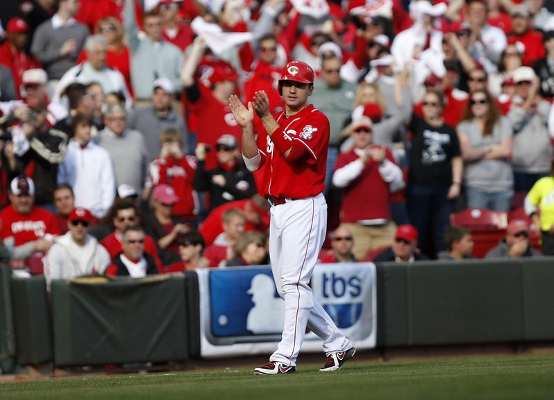 Joey Votto and the Reds lost to the Giants in the 2012 National League Division Series.