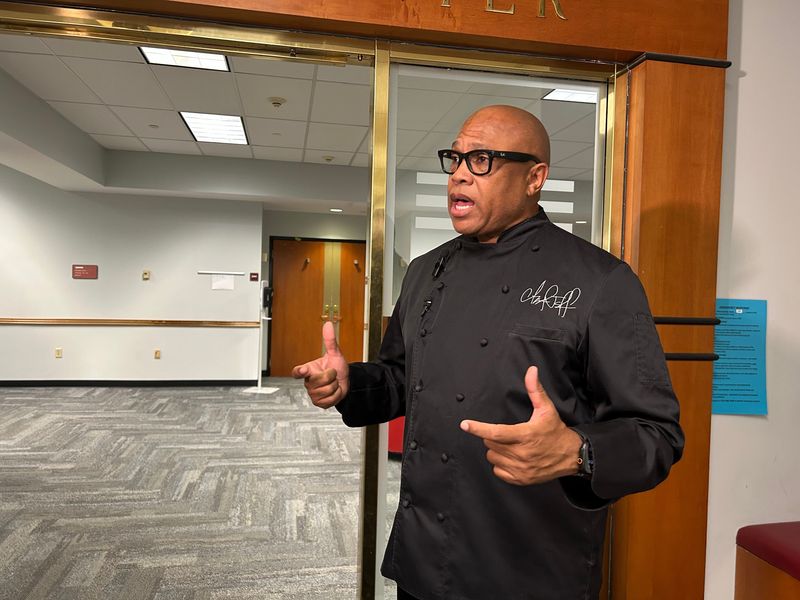 Chef Jeff Henderson was in Cincinnati Sept. 25 to talk about inmate reentry and disrupting the school to prison pipeline.
