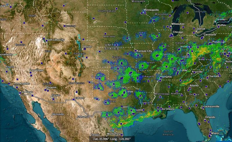 More than 1.2 billion birds were caught on the radar on Thursday, Sept. 25, 2025, in peak fall migration.