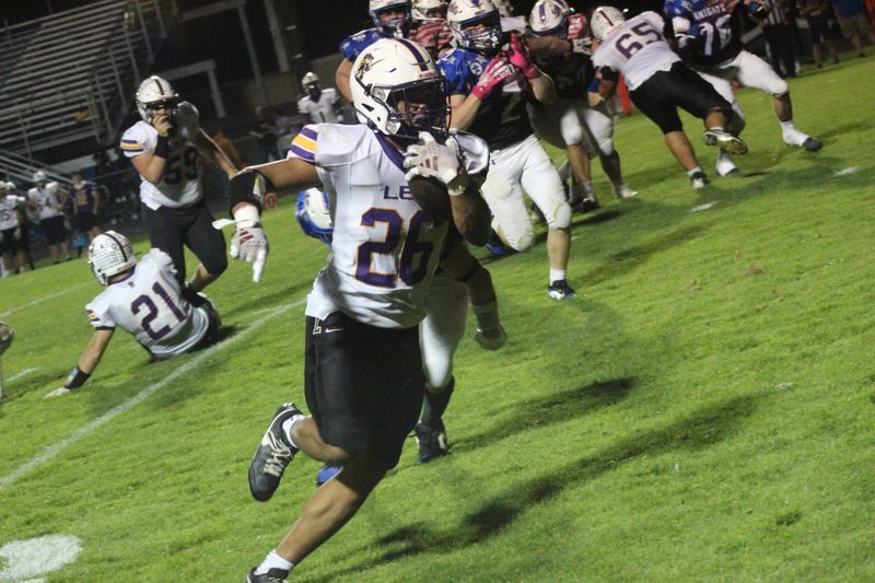 Lexington running back Markale Martin had two rushing touchdowns against West Holmes.