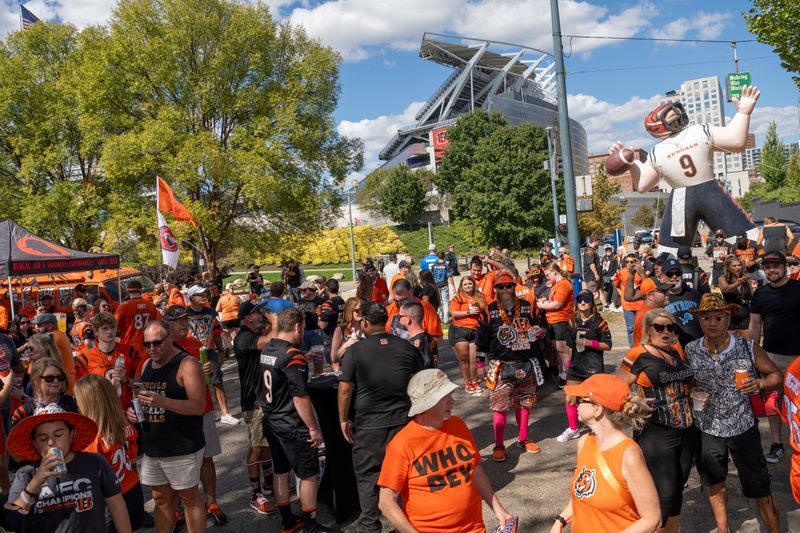 The scene at Bengal Jim's tailgate on Oct. 5 when the Lions came to town.