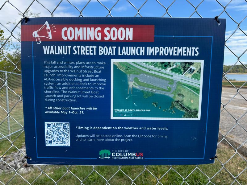The Columbus Recreation and Parks Department is upgrading the Walnut Street boat launch on the Hoover Reservoir in Westerville.