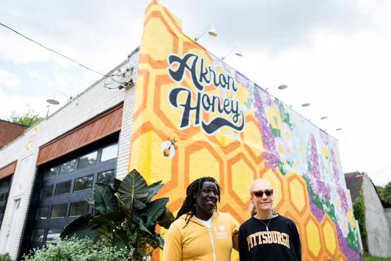 Brent Wesley, seen in this 2025 photo with his wife, Rebecca, says he is owed money from Northside Marketplace.
