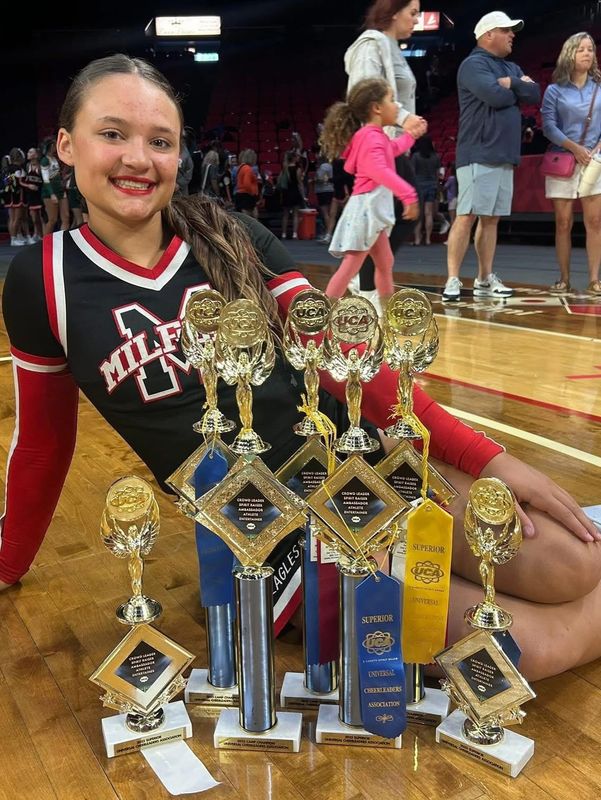Milford junior cheerleader Jesslyn Roberts won The Enquirer's Spirit Award for Oct. 10, 2025.
