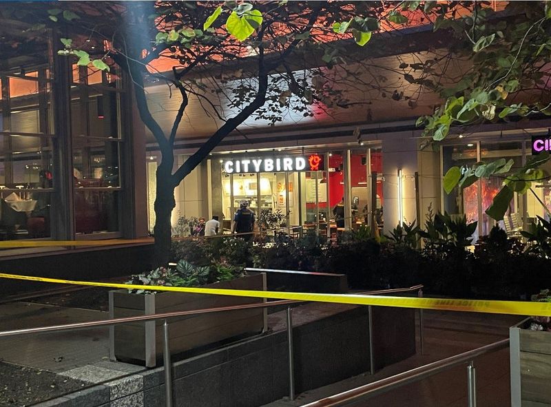 Cincinnati police are on the scene of a shooting near the CityBird on Fountain Square Oct. 13.