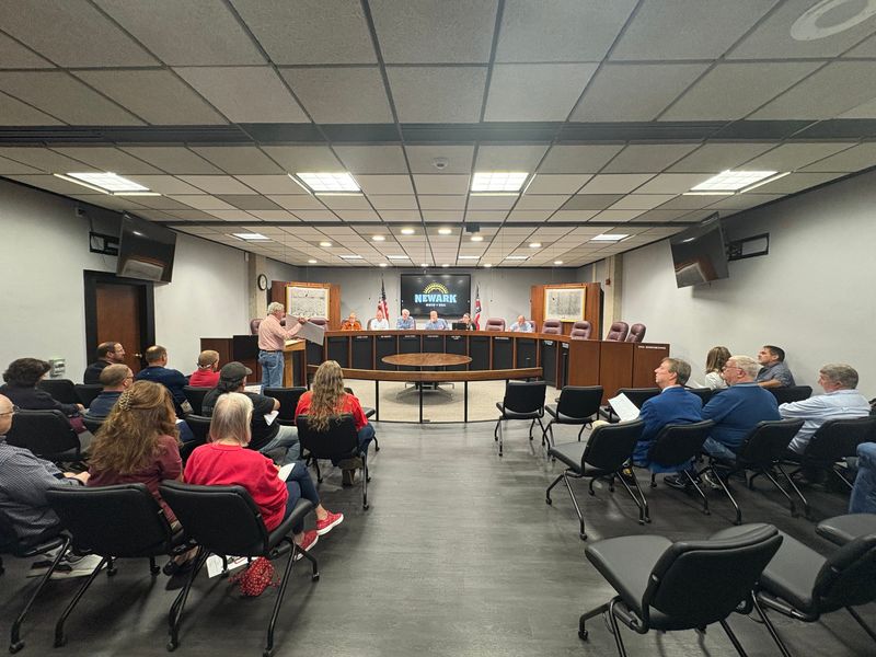 The Newark Planning Commission held a meeting Oct. 14, 2025 and recommended to rezone nearly 13 acres of property near Sharon Valley Road and Country Club Drive. A developer is planning to build an assisted living complex there if city council approves the change.