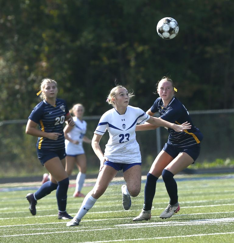 Highlands freshman Ally Lickert scored her eighth goal of the year in the state semifinals. Highlands went on to win in penalties to advance to the championship.