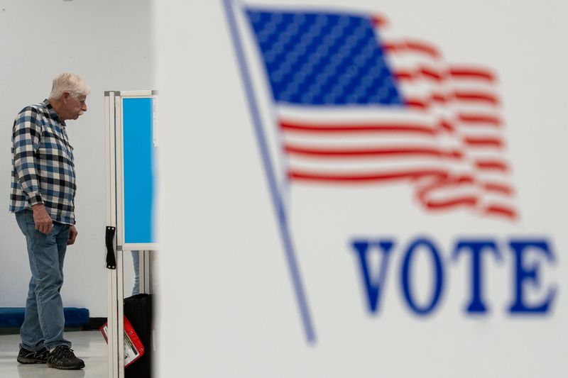 Residents cast their ballots at various preceincts throughout Fairifield County for the General Election on Nov. 4, 2025, in Fairifield County, Ohio.
